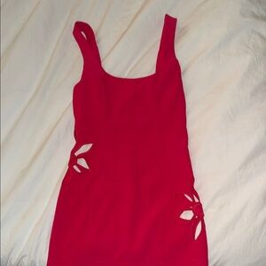 Pink Rumored dress with side cut outs!